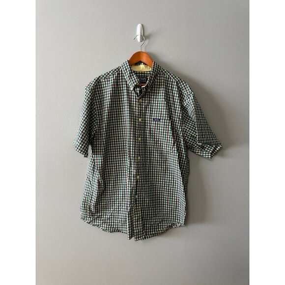 Mens Size L Multi Colored Plaid Button Shirt - Picture 1 of 7